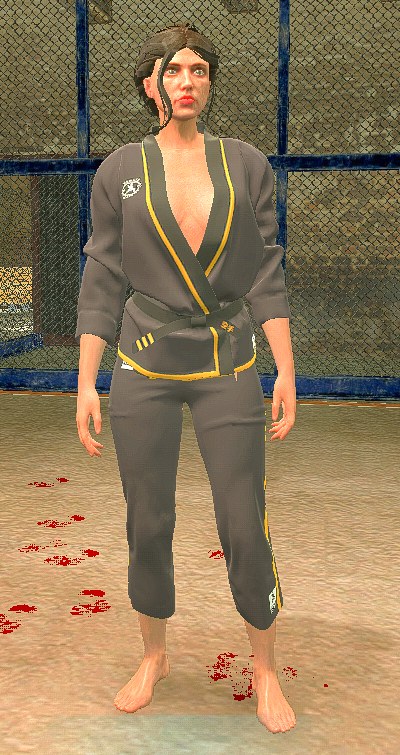 Black & yellow gi — female freemode ped