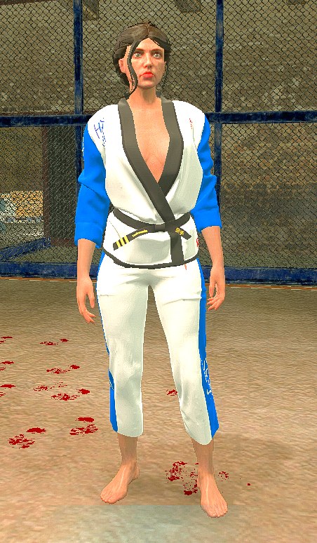 Blue gi — female freemode ped
